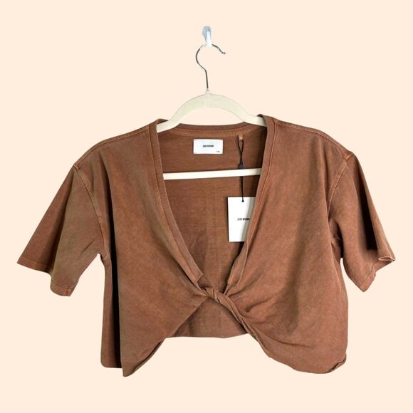 Joah Brown Twist Tee Cotton - Picture 2 of 6